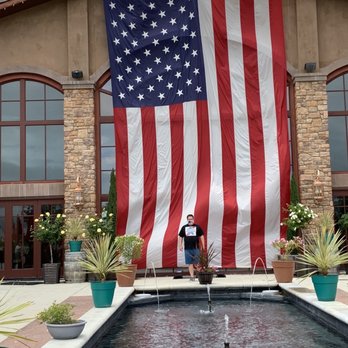 Monte De Oro Winery - Outside patio area.... Respect the flag! - Wineries Near Me - Temecula, California Monte De Oro Winery - Outside patio area.... Respect the flag! - Wineries Near Me - Temecula, California