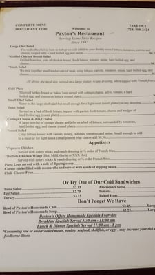 Menu photo 5 Paxton's Lunch Greenville, PA Menu photo 5 Paxton's Lunch Greenville, PA