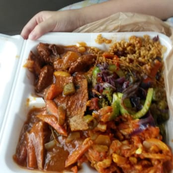 Treelion - Combo: Veggie Fish, Veggie Pepper Steak, Rice & Peas, Mix Veggies, & Rasta Pasta - Vegan Near Me - Pembroke Park, Florida Treelion - Combo: Veggie Fish, Veggie Pepper Steak, Rice & Peas, Mix Veggies, & Rasta Pasta - Vegan Near Me - Pembroke Park, Florida