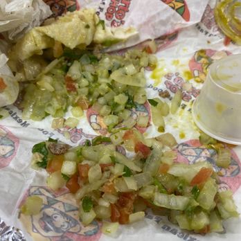 Gilbertos Taco Shop - shit ton of onions - Tacos Near Me - Arlington, Texas