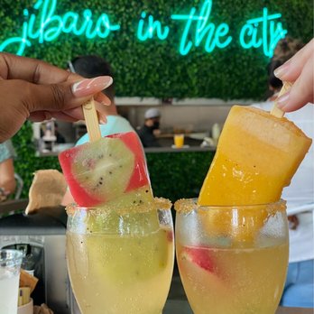 Bistro Cafe - Strawberry & kiwi mimosa. And Passion fruit mimosa. - Breakfast & Brunch Near Me - Miami, Florida Bistro Cafe - Strawberry & kiwi mimosa. And Passion fruit mimosa. - Breakfast & Brunch Near Me - Miami, Florida