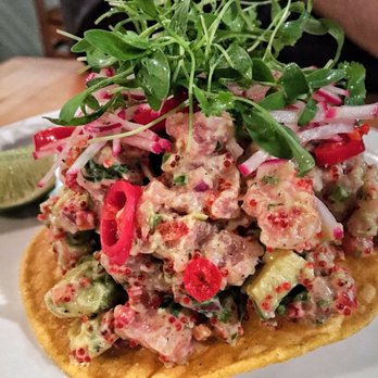 Oyster Boy - Tuna tostada ... off their special menu - Seafood Near Me - Toronto, Ontario