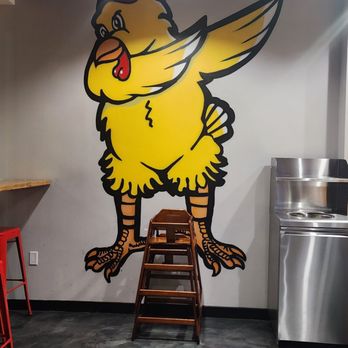 Angry Chickz - Inside art - Chicken Shop Near Me - Oceanside, California