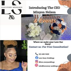 Love Story Weddings - Officiant and wedding planner! Book now. 3136809400