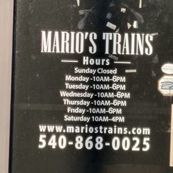 Mario's Trains - Hours