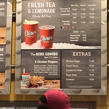 Raising Cane's Chicken Fingers - Menu - Fast Food Near Me - Glendale, Arizona