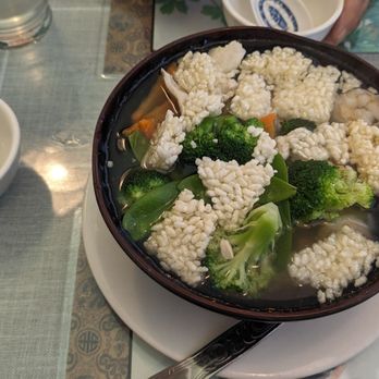 Magic Dragon Asian Cuisine - Sizzling Rice Soup (LG) $11.95 - Chinese Near Me - Santa Maria, California Magic Dragon Asian Cuisine - Sizzling Rice Soup (LG) $11.95 - Chinese Near Me - Santa Maria, California
