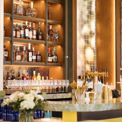 Clara's Table - Beautifully stocked bar. Photo credit to Stacy Elizabeth Photography.