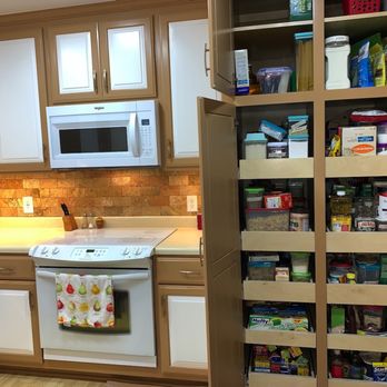 Kitchen FX - Open pantry.  Love those slide outs! - Kitchen & Bath Near Me - Hutto, Texas