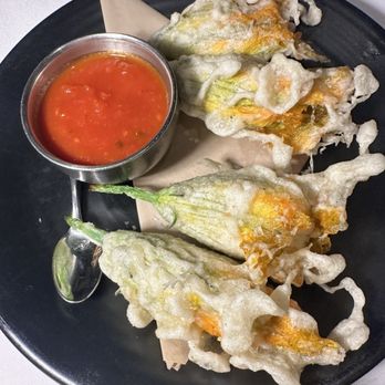 Crossroads Kitchen - Stuffed zucchini blossoms - Vegan Near Me - Las Vegas, Nevada Crossroads Kitchen - Stuffed zucchini blossoms - Vegan Near Me - Las Vegas, Nevada