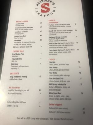 Menu photo 8 Seither's Seafood Harahan, LA