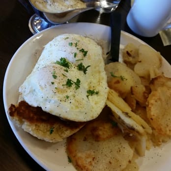 Broken Yolk Cafe - The "frenchie" biscuit. 4 protein 4 carbs!? $9.99 bit too much food. 2 phat sausage patties... eggs good n runny - Breakfast & Brunch Near Me - Orange, California Broken Yolk Cafe - The "frenchie" biscuit. 4 protein 4 carbs!? $9.99 bit too much food. 2 phat sausage patties... eggs good n runny - Breakfast & Brunch Near Me - Orange, California