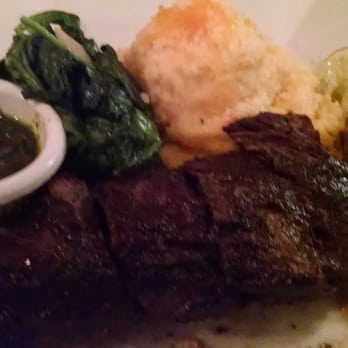 Sweet Basil's Cafe - Steak with Chimichurri sauce and Cheese Polenta (Special) - New American Near Me - Livingston, New Jersey Sweet Basil's Cafe - Steak with Chimichurri sauce and Cheese Polenta (Special) - New American Near Me - Livingston, New Jersey
