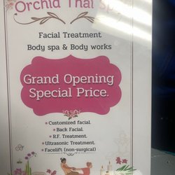 This is for the other location that has facial treatments