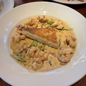 Coastal Flats - Sauteed Shrimp & Creamy Grit Cakes - Seafood Near Me - Fairfax, Virginia Coastal Flats - Sauteed Shrimp & Creamy Grit Cakes - Seafood Near Me - Fairfax, Virginia