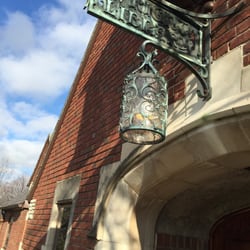 Wright Memorial Public Library - Ancient signage