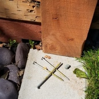 Better Fences - Nails and debris left behind. And sloppy nail work on the baseboards. - Fences & Gates Near Me Better Fences - Nails and debris left behind. And sloppy nail work on the baseboards. - Fences & Gates Near Me