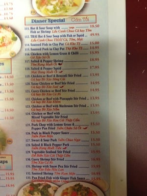 Menu photo 4 Minh Chau Vietnamese Restaurant Calgary, AB