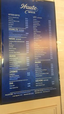 Menu photo 3 Haute Coffee University Davie, FL