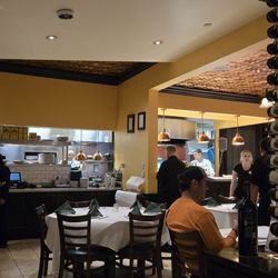 Kitchen and inside seating