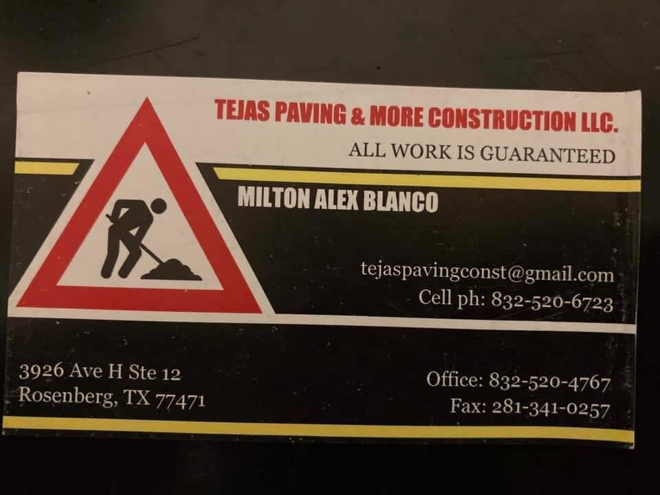 Slide of Tejas Paving and More Construction