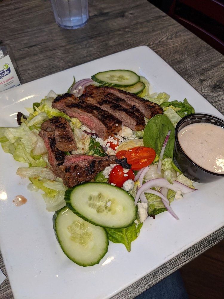 Order The Brazilian Steak Salad food online from G.L. Shacks Grill store, Catonsville on bringmethat.com