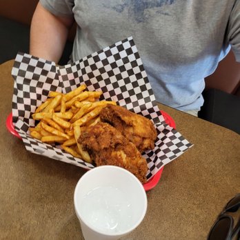 Halal Fried Chicken - 2 piece chicken with fries - Burgers Near Me - Sacramento, California