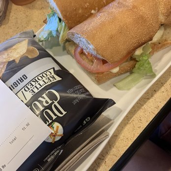 Panera Bread - Garden caprese melt. It was amazing. Reminded me of a Quiznos sub. Bread was so fluffy and fresh. - Salad Near Me - Ottawa, Ontario