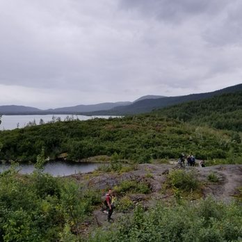 West Glacier Trail - Mendenhall Glacier - My wife carrying my two year son during the hike - Hiking Near Me - Juneau, Alaska West Glacier Trail - Mendenhall Glacier - My wife carrying my two year son during the hike - Hiking Near Me - Juneau, Alaska