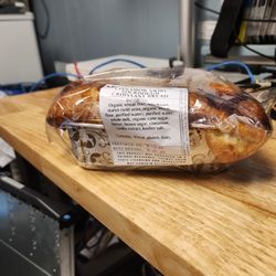 Thistledown Hearth - This is the cinnamon swirl croissant bread I brought back to the hubby's office.
