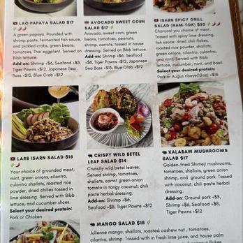 Kalabaw Bar & Kitchen - Menu - Thai Near Me - Seattle, Washington Kalabaw Bar & Kitchen - Menu - Thai Near Me - Seattle, Washington