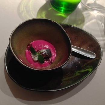 Den Gouden Harynck - amuse bouche: beetroot sardine - Belgian Near Me - Bruges, VWV
