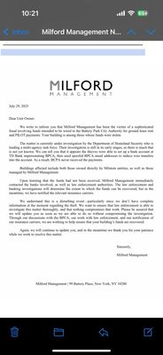 Milford Management 30 Lincoln