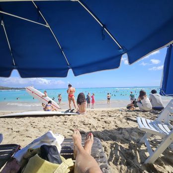 Waikiki Beach - From our umbrella - Beaches Near Me