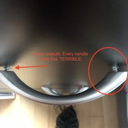 First Class Furniture - Handles are also PLASTIC . and horrible made.