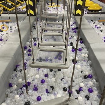 The Rush Fun Park - Obstacle course with broken part. - Trampoline Parks Near Me - San Antonio, Texas The Rush Fun Park - Obstacle course with broken part. - Trampoline Parks Near Me - San Antonio, Texas