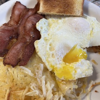 Becca's Cafe - Breakfast special- bacon eggs hash browns toast - Cafes Near Me - Anderson, California Becca's Cafe - Breakfast special- bacon eggs hash browns toast - Cafes Near Me - Anderson, California