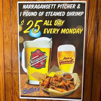 Fuller's Raw Bar - $25 a pitcher and amazing steamed shrimp! Yes please! - Seafood Near Me - Hampton, Virginia