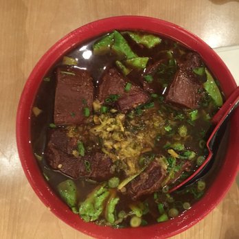 La Sinbala - Spicy beef noodle soup 4 (Beef is good and tasty, but I wish the broth is more light not so spicy and heavy) - Taiwanese Near Me - Arcadia, California La Sinbala - Spicy beef noodle soup 4 (Beef is good and tasty, but I wish the broth is more light not so spicy and heavy) - Taiwanese Near Me - Arcadia, California