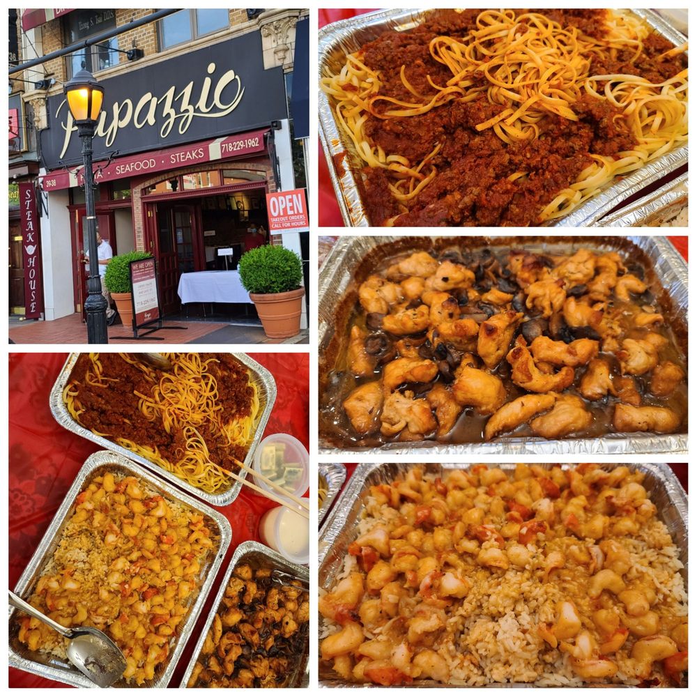 Papazzio Restaurant - Father's day 2020 takeout. Shrimp scampi with risotto, chicken marsala, linguini bolognese - Italian Near Me - Bayside, New York Papazzio Restaurant - Father's day 2020 takeout. Shrimp scampi with risotto, chicken marsala, linguini bolognese - Italian Near Me - Bayside, New York