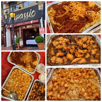 Papazzio Restaurant - Father's day 2020 takeout. Shrimp scampi with risotto, chicken marsala, linguini bolognese - Italian Near Me - Bayside, New York Papazzio Restaurant - Father's day 2020 takeout. Shrimp scampi with risotto, chicken marsala, linguini bolognese - Italian Near Me - Bayside, New York