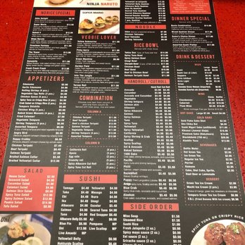 Sushi Joint - Menu - Sushi Bars Near Me - Norwalk, California