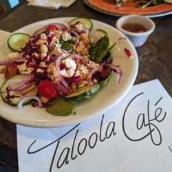 Taloola Cafe - Mediterranean salad backed by a frittata.