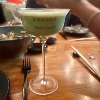 Komodo Miami - THE MATCHA MARTINI - Asian Fusion Near Me - Miami, Florida