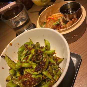 Linger - Edamame (tasty) and their pot stickers (meh) - Asian Fusion Near Me - Denver, Colorado Linger - Edamame (tasty) and their pot stickers (meh) - Asian Fusion Near Me - Denver, Colorado