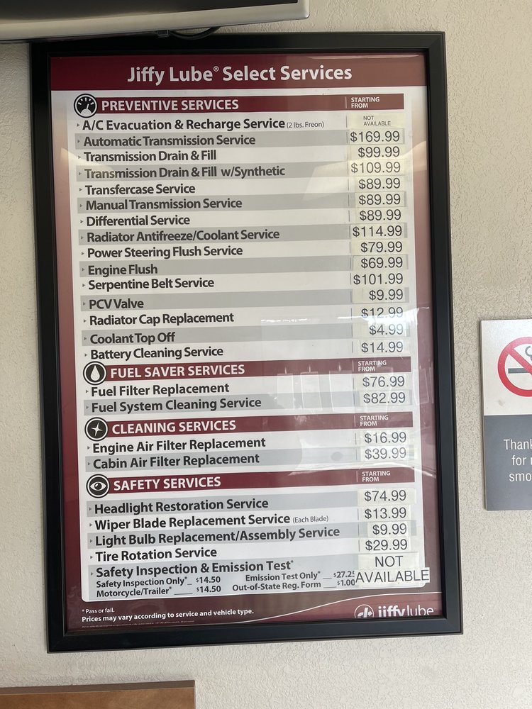 JIFFY LUBE 62 Photos & 201 Reviews 1000 King Dr, Daly City