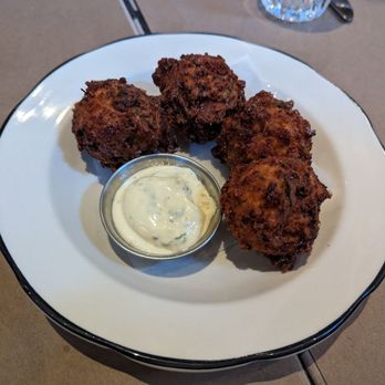 Tall John's - Gruyere and Olive Croquettes - American Near Me - Asheville, North Carolina Tall John's - Gruyere and Olive Croquettes - American Near Me - Asheville, North Carolina