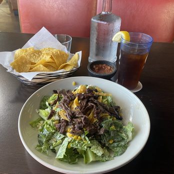 Torero's - Queso fresco salad with steak followed with an iced tea. - Mexican Near Me - Renton, Washington Torero's - Queso fresco salad with steak followed with an iced tea. - Mexican Near Me - Renton, Washington