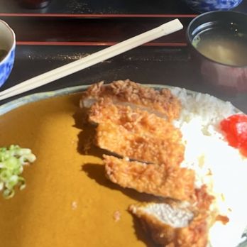 Tanuki Curry House - Pork Katsu curry. There was no rice under the katsu or the curry. Not much rice. - Japanese Curry Near Me - Long Beach, California Tanuki Curry House - Pork Katsu curry. There was no rice under the katsu or the curry. Not much rice. - Japanese Curry Near Me - Long Beach, California