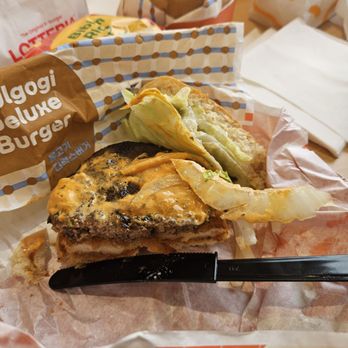 LOTTERIA Fullerton - Shrimp and bulgogi burger - Burgers Near Me - Fullerton, California